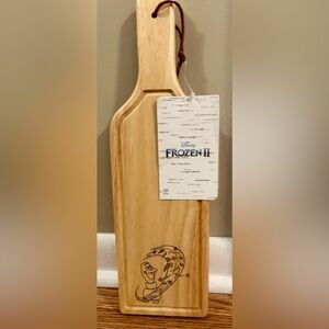 Disney Frozen II Natural Wood Serving Board and Cup